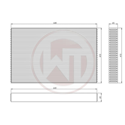 Competition Intercooler Core 640x410x65