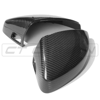 AUDI A3 S3 RS3 8V PRE-PREG CARBON FIBRE MIRRORS - WITH LANE ASSIST